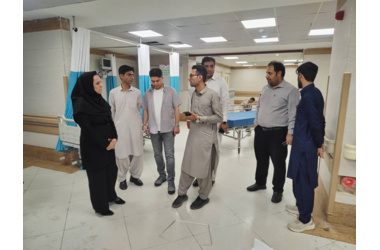 بازدید نیمه شب سرپرست دانشکده علوم پزشکی چابهار از روند انتقال اورژانس بیمارستان امام علی (ع)