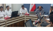 نشست رئیس دانشکده علوم پزشکی چابهار و مدیرعامل منطقه آزاد چابهار در خصوص آمادگی مراکز درمانی در شرایط بحران نظامی اخیر