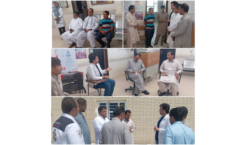 بازدید مسئولان ستاد نوروزی دانشکده علوم پزشکی از مراکز بهداشتی درمانی شهرستان دشتیاری